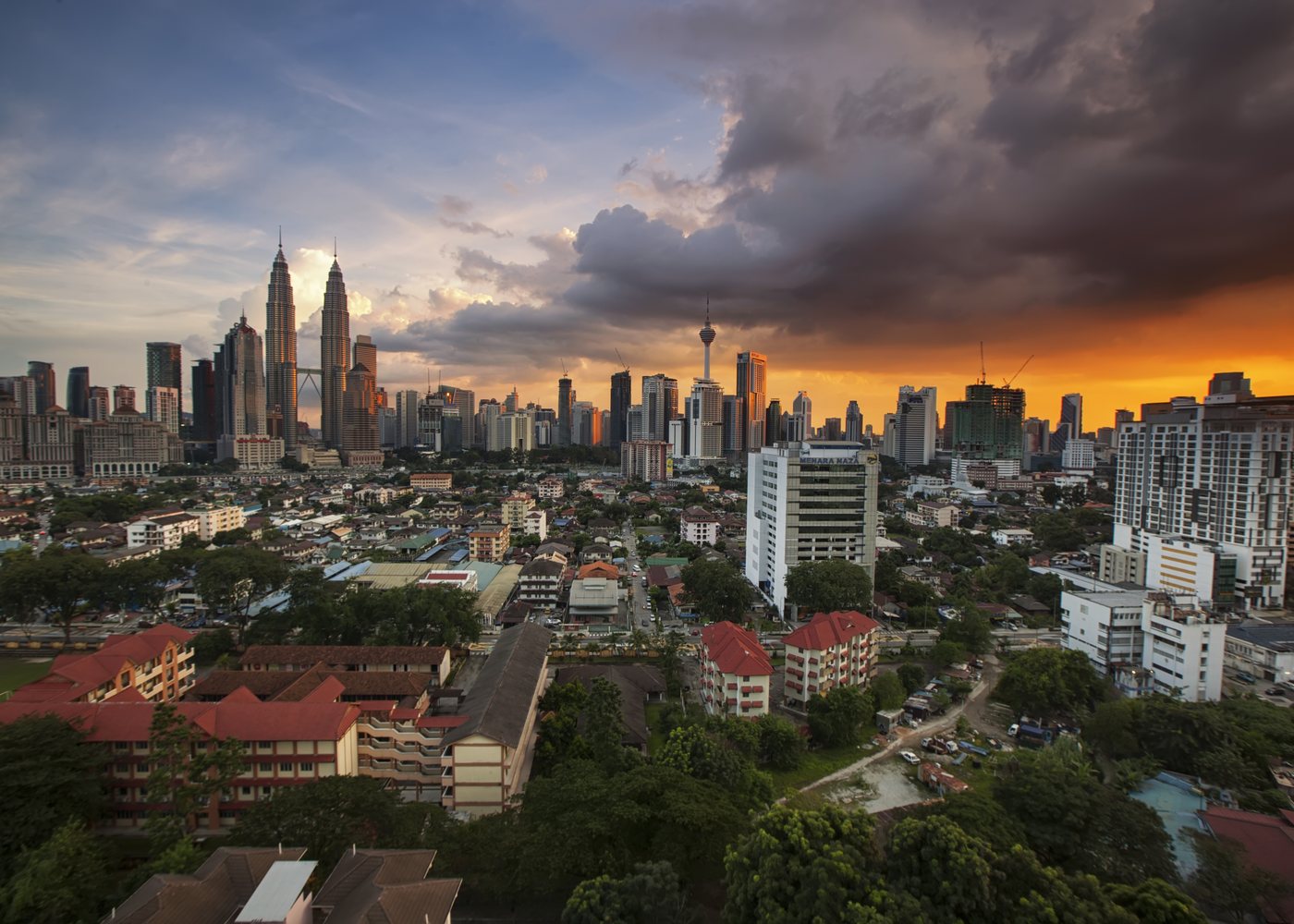 The Kuala Lumpur skyline